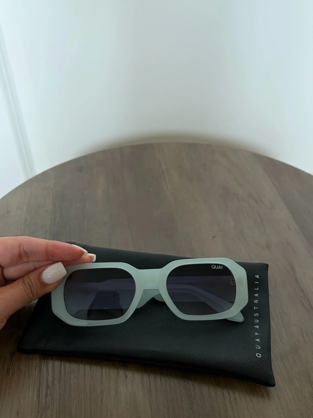 Quay Australia Light Celeste Sunglasses